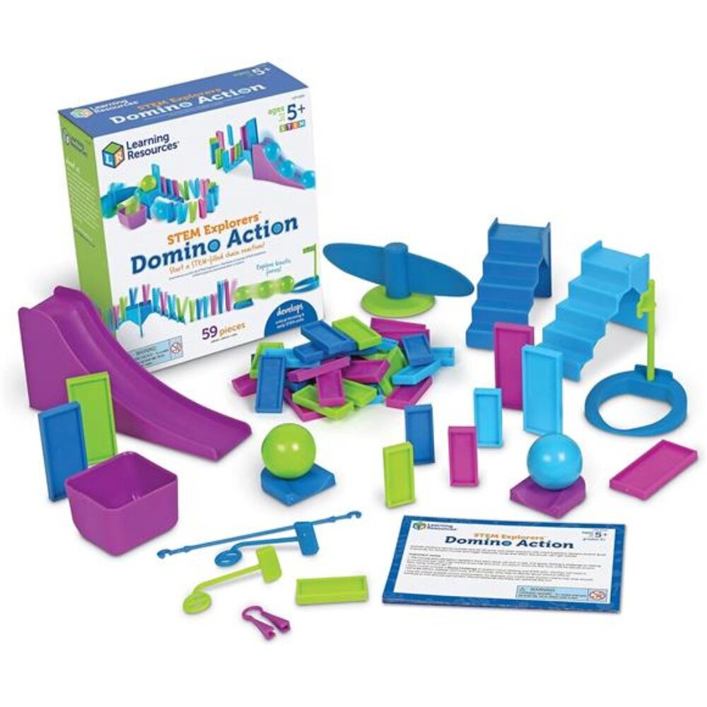 STEM Explorers Domino Action, STEM Toys for Kids, 59 Pieces, Age 5+